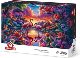 ART PUZZLE Puzzle Setkání plameňáků