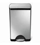 Simplehuman Pedálový odpadkový koš – 38 l / obdélníkový/ matná ocel/ FPP (CW1814)