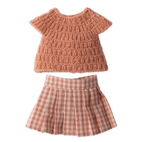 Maileg Set oblečení pro zvířátka Maileg - size 3, růžová barva, textil