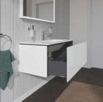 DURAVIT - L-Cube Umyvadlová skříňka 40x102x48 cm, 1 zásuvka, lesklá bílá LC614202222