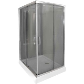 Sprchový kout čtvercový KN/TX5B 80/100 GY SB Glass protect