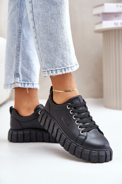 Zateplené dámské sneakersy Big Star MM274618 Černé 38