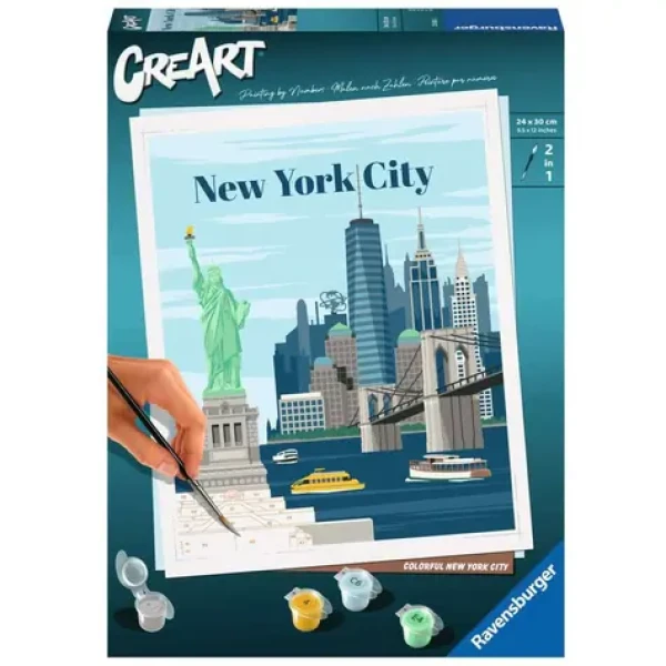 Ravensburger CreArt Barevný New York – malování podle čísel