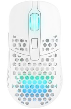 XTRFY M42 Wireless bílá / herní bezdrátová myš / optická / 19000 DPI / 6 tlačítek / RGB / 2 velikosti / 2.4GHz (M42W-RGB-WHITE)