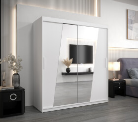 Šatní skříň Abi R0 Barva korpusu: Bílá, Rozměry: 150 cm, Dveře: Bílá