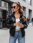 Dámská prošívaná bunda bomber černá FashionStreet TY5292 L