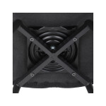 Židle jídelní, černá látka, černý kov, otočný mechanismus 90°/90° (L/P) - funkce reset