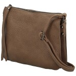 Trendy dámská koženková crossbody kabelka Maewa, khaki