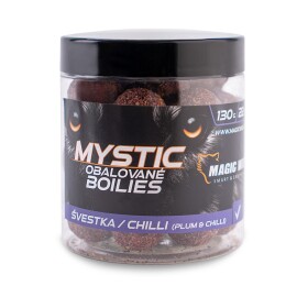 Magic Wolf Boilies obalované Mystic 130g - Švestka / chilli 26mm,Magic Wolf Boilies obalované Mystic 130g - Švestka / chilli 26mm