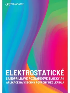 SYMBIO Notes A4 bílé / Poznámkový blok / elektrostatický / bez lepidla / 100 listů (SYNTA4BL100)
