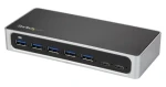 StarTech černá, stříbrná / USB hub / 7 portů / 5x USB-A, 2x USB-C (HB30C5A2CSC)