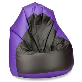 FRONTI Sedací pytel SAKO 100 cm - světlefialová + černá