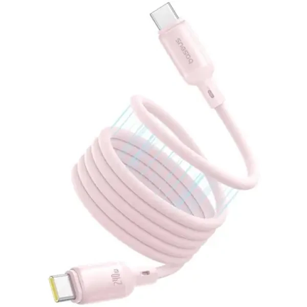 Baseus PicoGo Magnetic (P10376800311-00) Datový kabel USB-C/USB-C 240W 1m růžová (P10376800411-00)