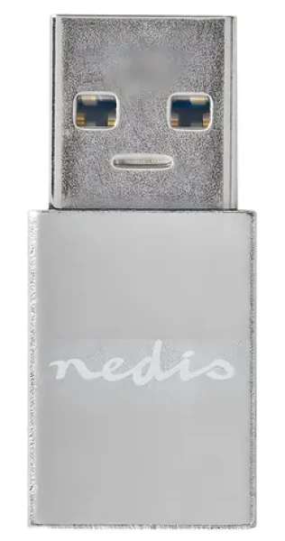 Nedis PROFIGOLD adaptér USB-A - USB-C stříbrná / Redukce / USB 3.2 Gen 1 / 5 Gbps / hliníkové tělo (CCTB60925AL)