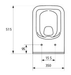 PRIM předstěnový instalační systém s černým tlačítkem 20/0044 + WC CERSANIT CLEANON COMO + SEDÁTKO PRIM_20/0026 44 CO1