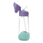 B.box Láhev na pití s brčkem 600 ml - lilac pop