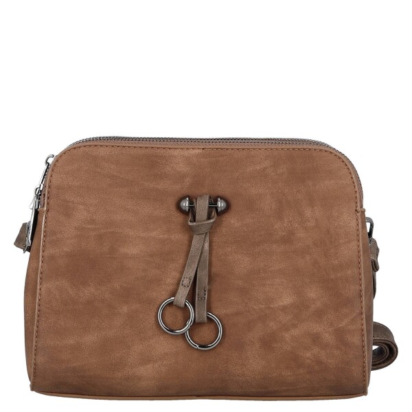 Stylová dámská crossbody kabelka Nikola, hnědá