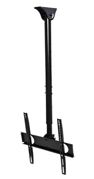 InLine stropní TV držák černá / Stropní TV držák / teleskopický / 32-55" / VESA 400x400 / nosnost 50 kg (23149A)