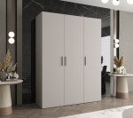 Šatní skříň Abi Bari 1 Rozměry: 100 cm, Pásky / úchyty: Zlatý, Barva korpusu + barva dveří: Kašmír + Kašmír