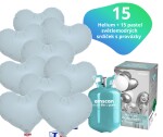 Helium set - helium a balónky IBREX srdce světlemodré 15 ks - Balonky.cz Helium set - helium a balónky IBREX srdce světlemodré 15 ks - Balonky.cz