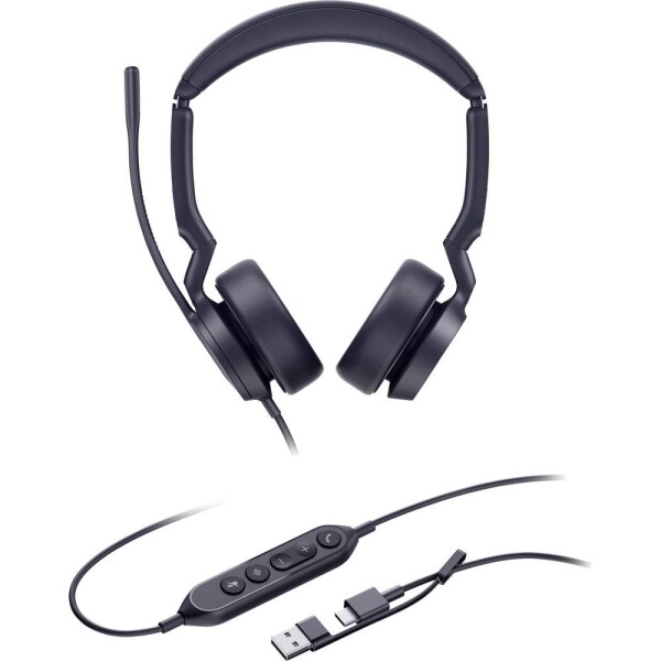 Yealink UH44 Dual UC USB-C/A Headset otevřená (On Ear) kabelová černá telefon