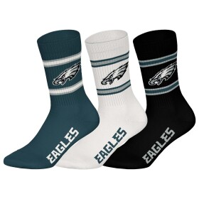 Pánské ponožky Philadelphia Eagles NFL Team Set Crew (3 páry) Velikost: 43–46