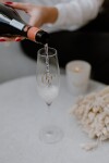 Bella Rose Sklenice na sekt Mr. a Mrs. – set 2 ks, čirá barva, sklo, 250 ml