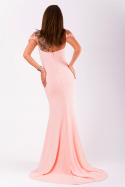Dámské šaty růžové na ramínka dlouhé s Růžová / S růžová S model 15043359 - EVA&#38;LOLA