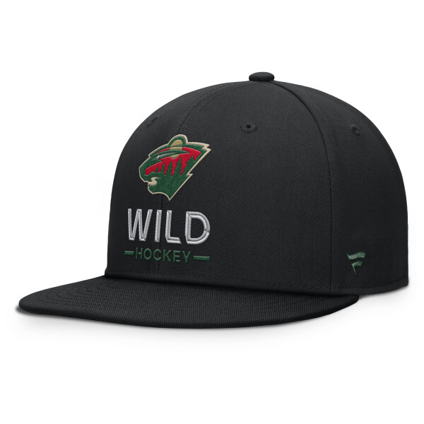 Fanatics Pánská kšiltovka Minnesota Wild NHL Authentic Pro A/Cap Flat Brim Square Visor Structured Adjustable