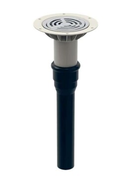 GEBERIT - Podlahová vpusť, s mřížkou, nerez 154.058.00.1