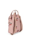 Konges Sløjd Školní batoh Cherry s pláštěnkou a vakem 12 l, růžová barva, textil