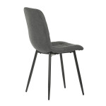 Jídelní židle, šedá, látka, CT-281 GREY2
