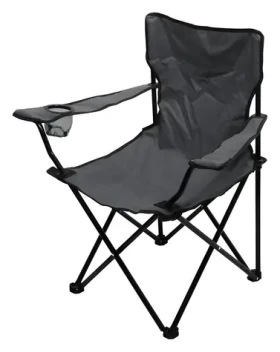 Cattara BARI šedá / Židle kempingová skládací / nosnost: 90 kg (13447)