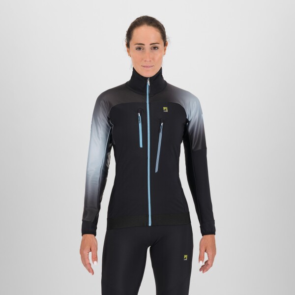 KARPOS Alagna 2.0 W Jacket, Black/Ashley Blue/Sky Blue velikost: S