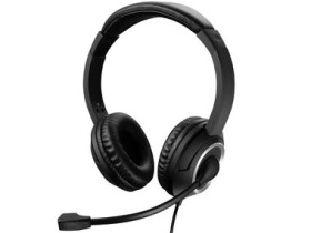 Sandberg MiniJack Chat / sluchátka s mikrofonem / otočný mikrofon / ovladač hlasitosti / 3.5mm jack / černá (126-15)