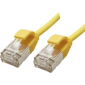 Roline green 21.44.3323 RJ45 síťové kabely, propojovací kabely CAT 6A U/FTP 1.00 m žlutá nestíněný, bez halogenů, samozhášecí 1 ks