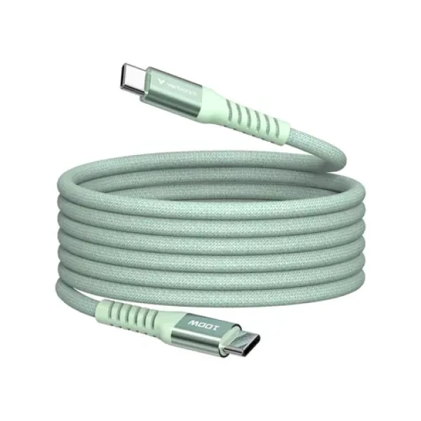 Verbatim 31855 Magnetický 100W USB-C kabel 1.2m zelená / USB-C(M) / USB-C(M) / PD QC 3.0 (31855)