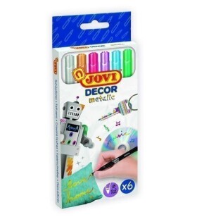 JOVI DECOR METALIC fixy 6 ks - barevné
