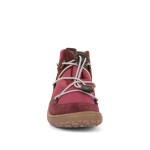 Dívčí celoroční barefoot boty TEX TRACK Bordeaux, Froddo, G3110257-7, červená - 33