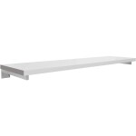 CERANO Deska pod umyvadlo Navira Pro + 3 skryté konzole - bílá matná - 140x46x3,6 cm