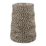Chic Antique Jutový provázek 160 m – Ocean / Beige / Gold thread, modrá barva, textil