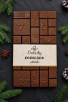 Adventní kalendář z hořké čokolády 200g Valašská dílna