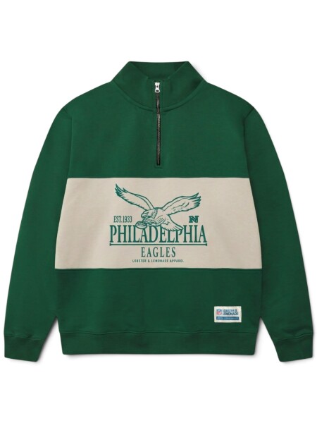 Lobster & Lemonade Pánská mikina Philadelphia Eagles NFL Classics L&L '83 Half Zip Velikost: 2XL