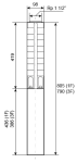Ponorné čerpadlo EVAK V4S-5M12, 230V, 1,1kW, 2m kabelu