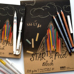 SM.LT Star Pad Black A5 120g 20 listů černý papír