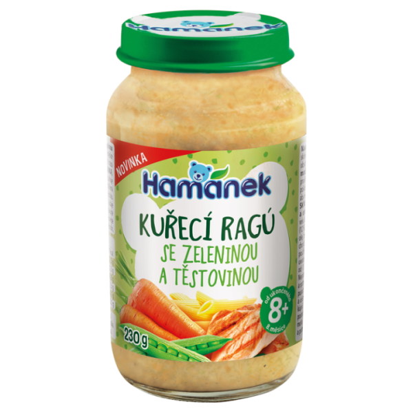 Hamánek Kuřecí ragú se zeleninou a těstovinou 230g