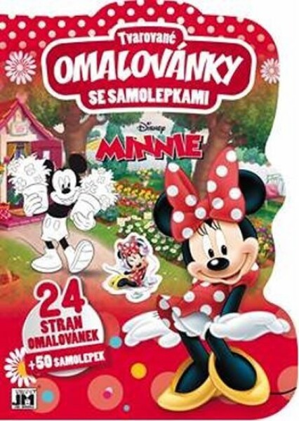 Minnie - Tvarované omalovánky se samolepkami - Kolektiv