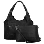 Moderní dámská koženková kabelka na rameno Margita, černá