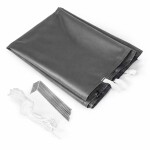 Samorozkládací párty stan se stěnami v různých barvách 3 x 6 m Černá