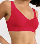 Podprsenka bez kostic sloggi ZERO Feel 2.0 Bralette červená - SLOGGI SHANGHAI RED M